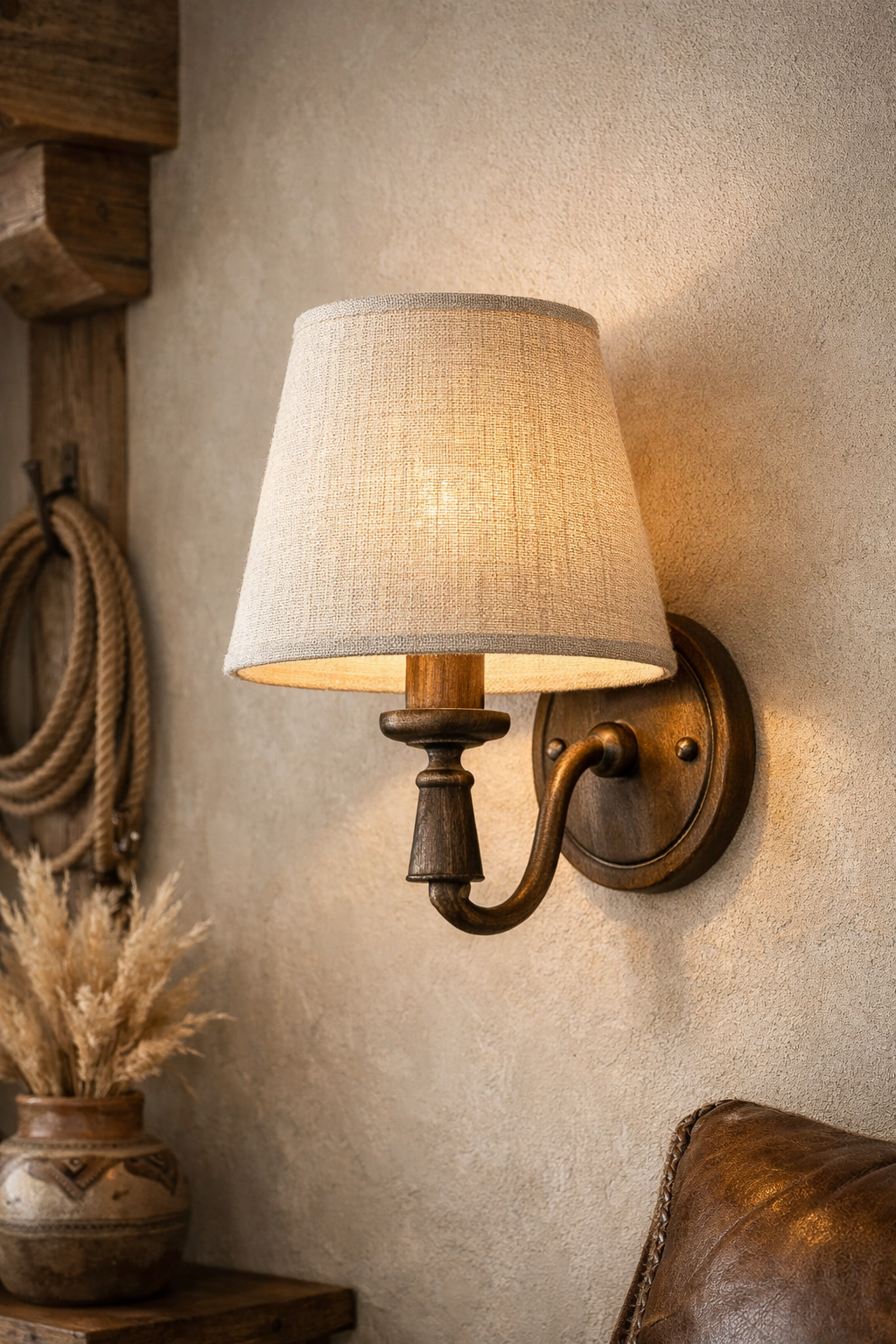 Applique murale avec abat jour